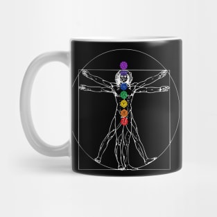 Vitruvian Man Chakras - Art Mug